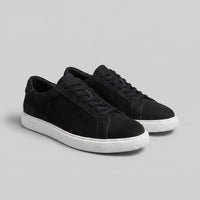 Herren Kunstledersneaker in Wildlederoptik mit Kontrastnaht | Gregor