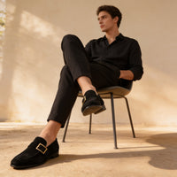 Herren Loafer mit Goldschnalle | Diethelm