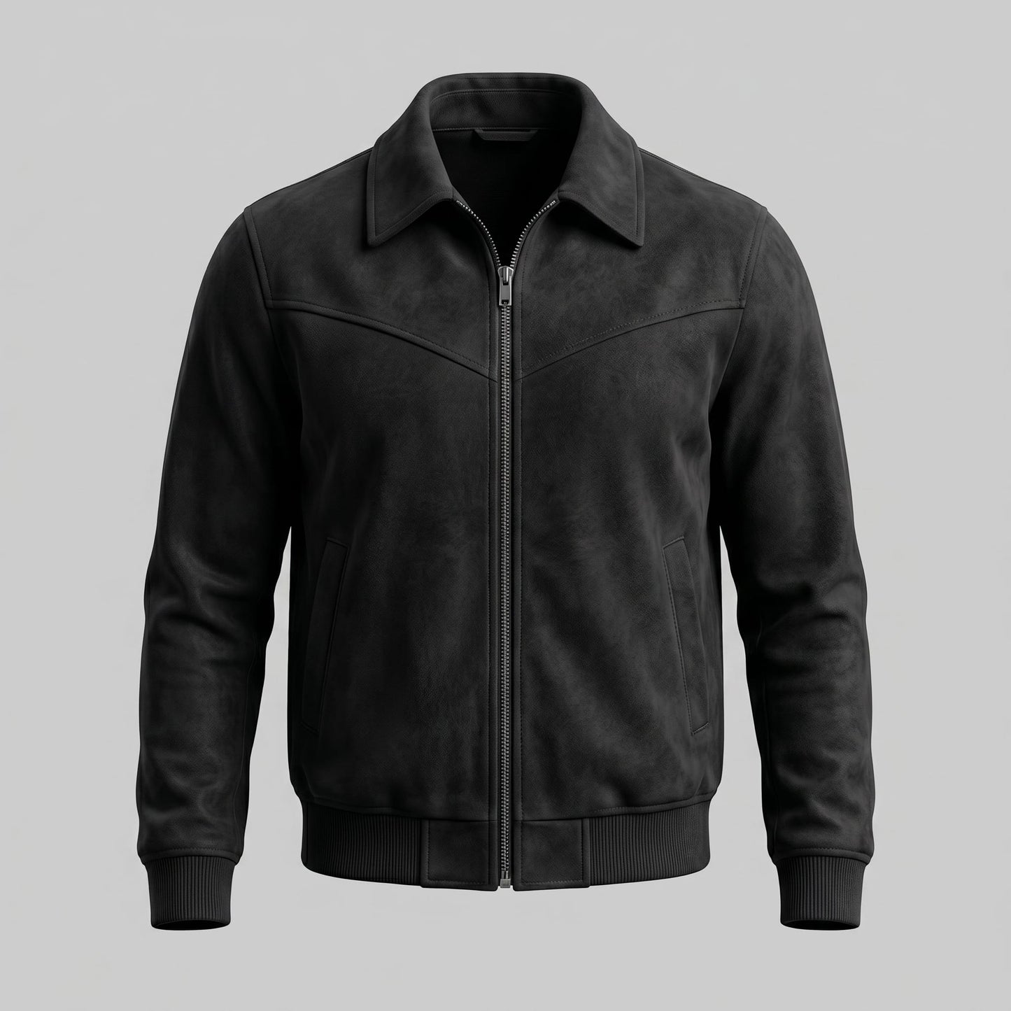 Herren Wildlederjacke mit Hemdkragen | Albrecht_2