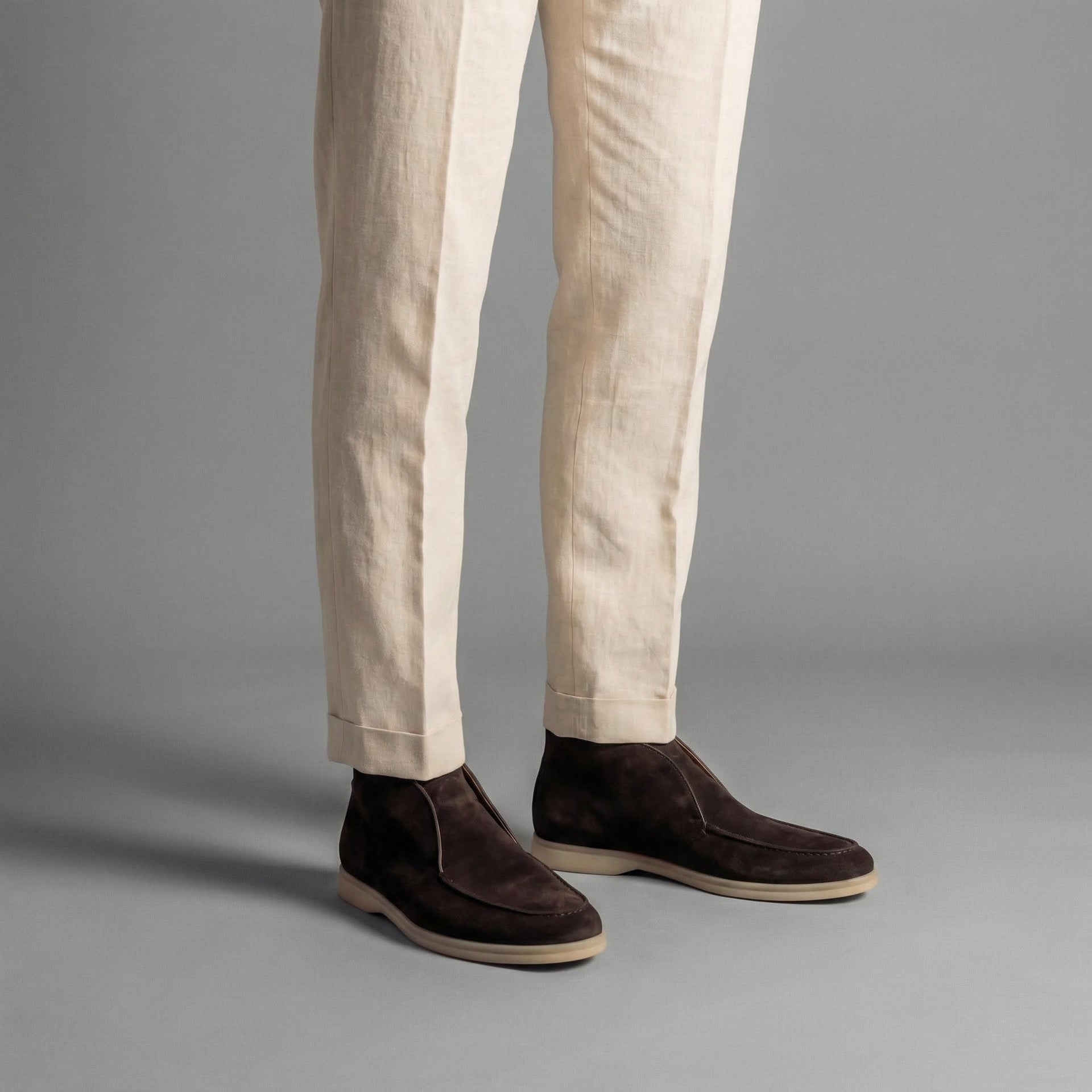 Herren Wildleder-Stiefeletten im Loafer-Schnitt | Dietmar