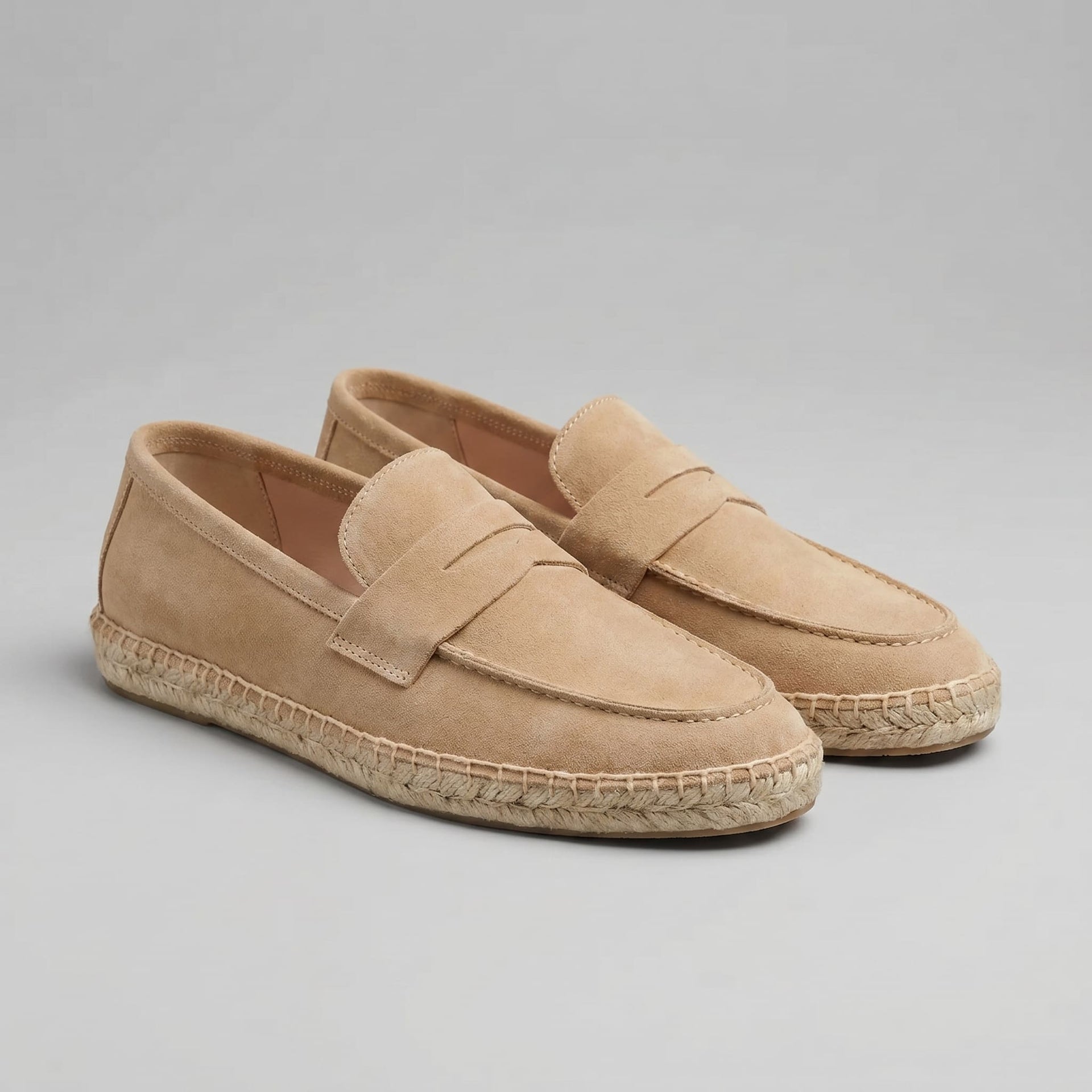 Herren Wildleder-Loafer mit Jutesohle | Gerlach
