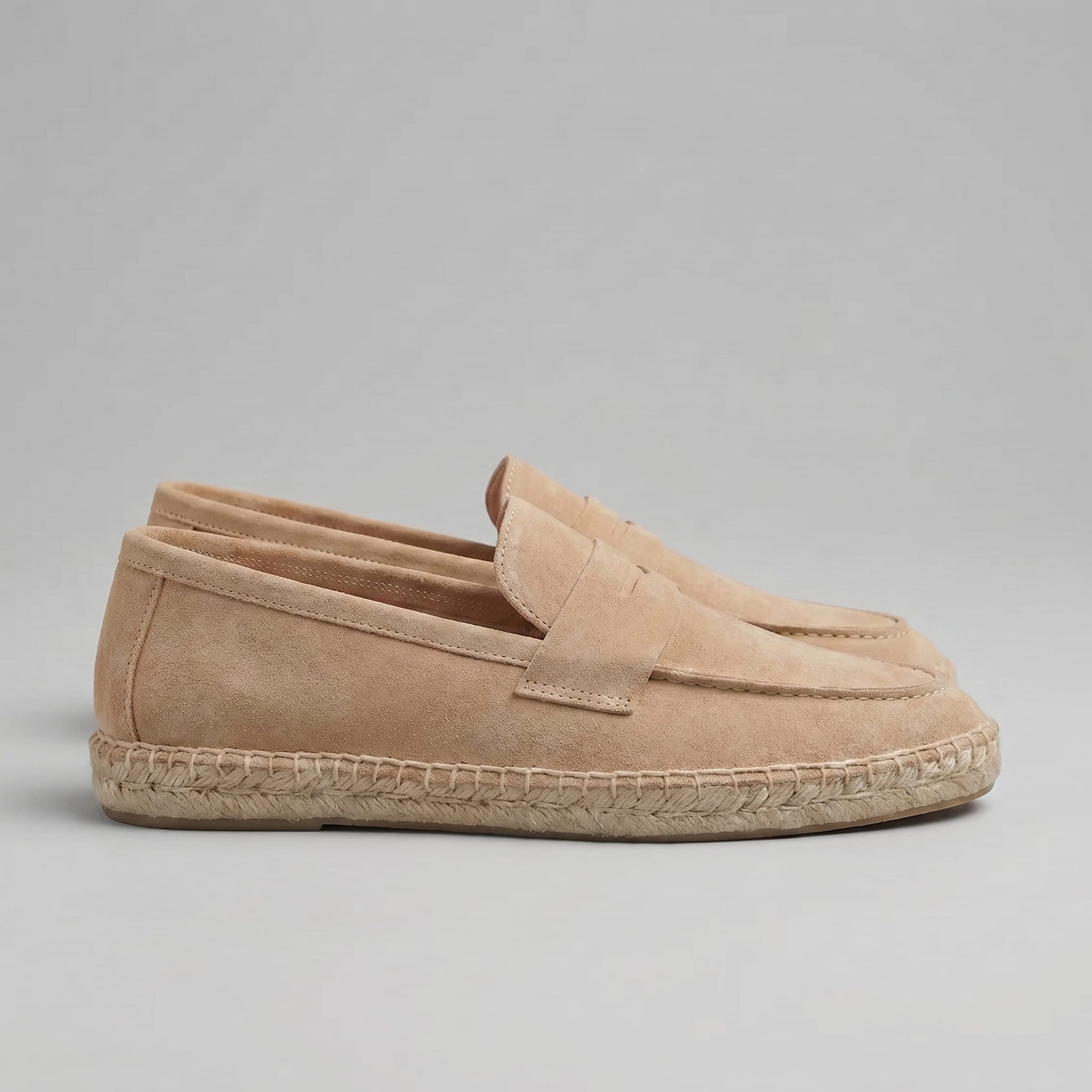 Herren Wildleder-Loafer mit Jutesohle | Gerlach