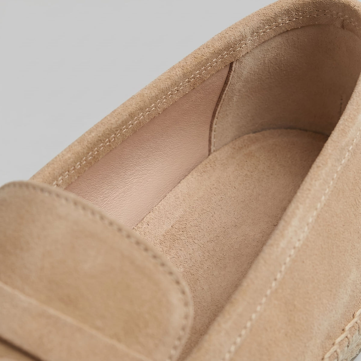 Herren Wildleder-Loafer mit Jutesohle | Gerlach