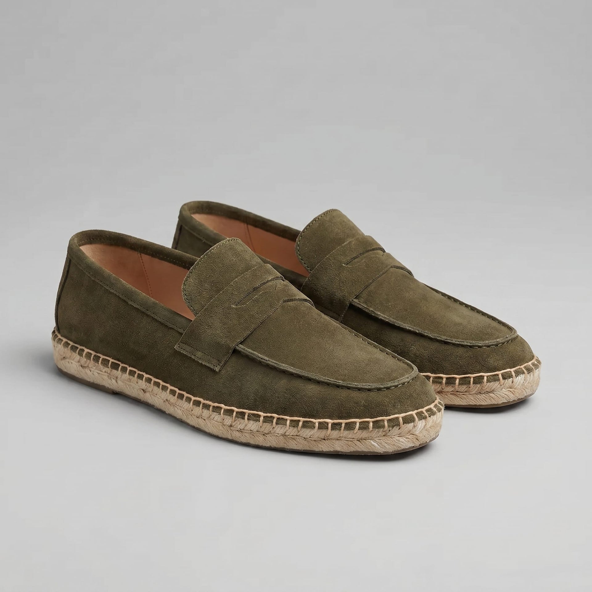 Herren Wildleder-Loafer mit Jutesohle | Gerlach