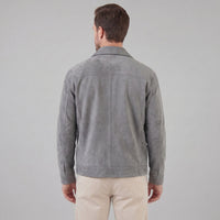 Herren Wildlederjacke mit Hemdkragen | Gerd