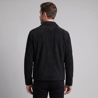 Herren Wildlederjacke mit Hemdkragen | Gerd