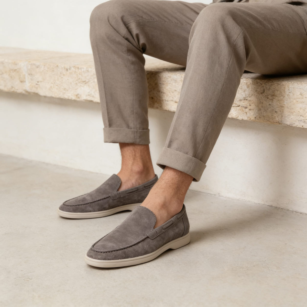 Herren Wildleder-Loafer mit Mokassinnaht | Dietrich_17