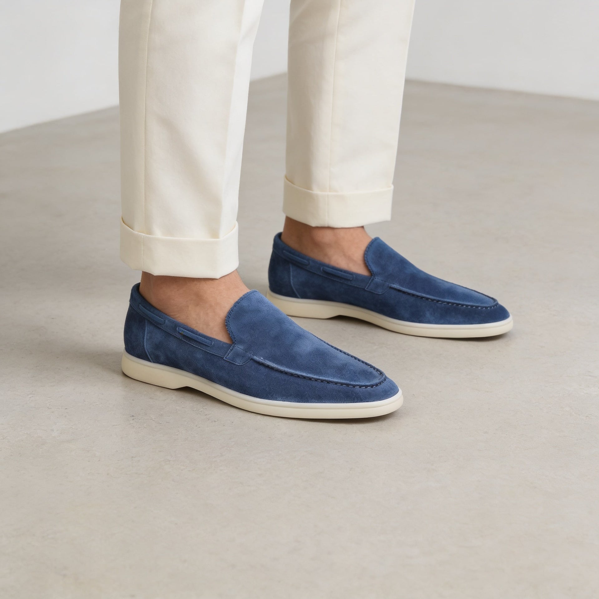 Herren Wildleder-Loafer mit Mokassinnaht | Dietrich