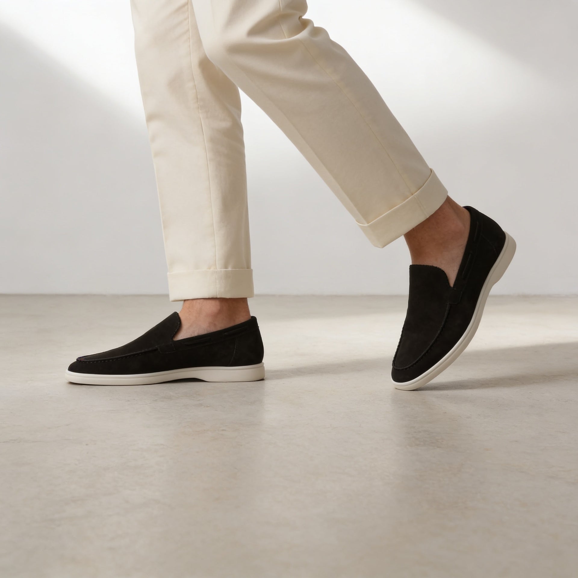 Herren Wildleder-Loafer mit Mokassinnaht | Dietrich