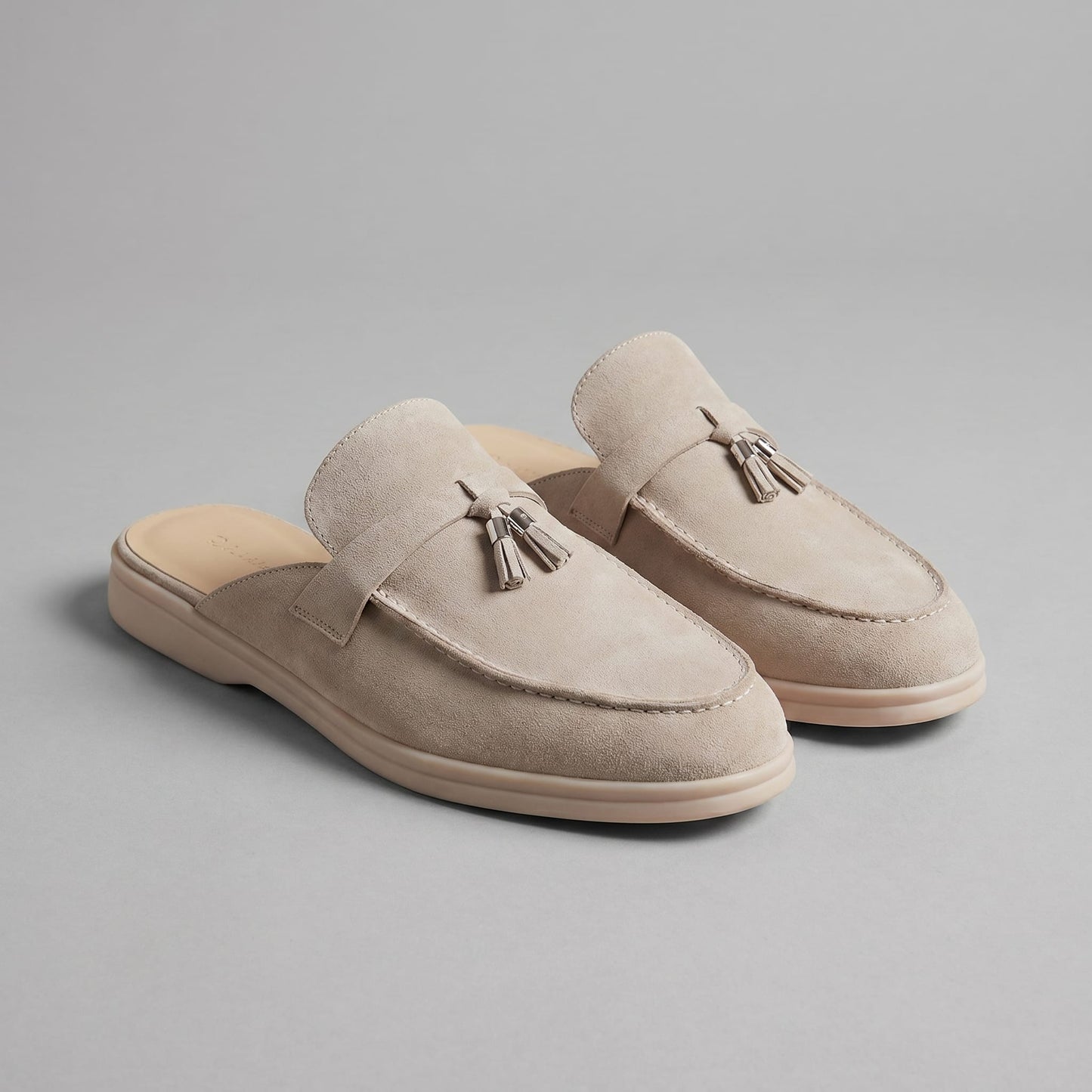 Herren Wildleder-Loafer mit offener Ferse | Eberhard_1