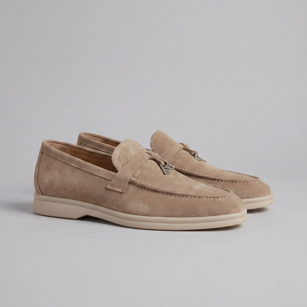 Herren Wildleder-Loafer mit Metalldetail | Eckart_2