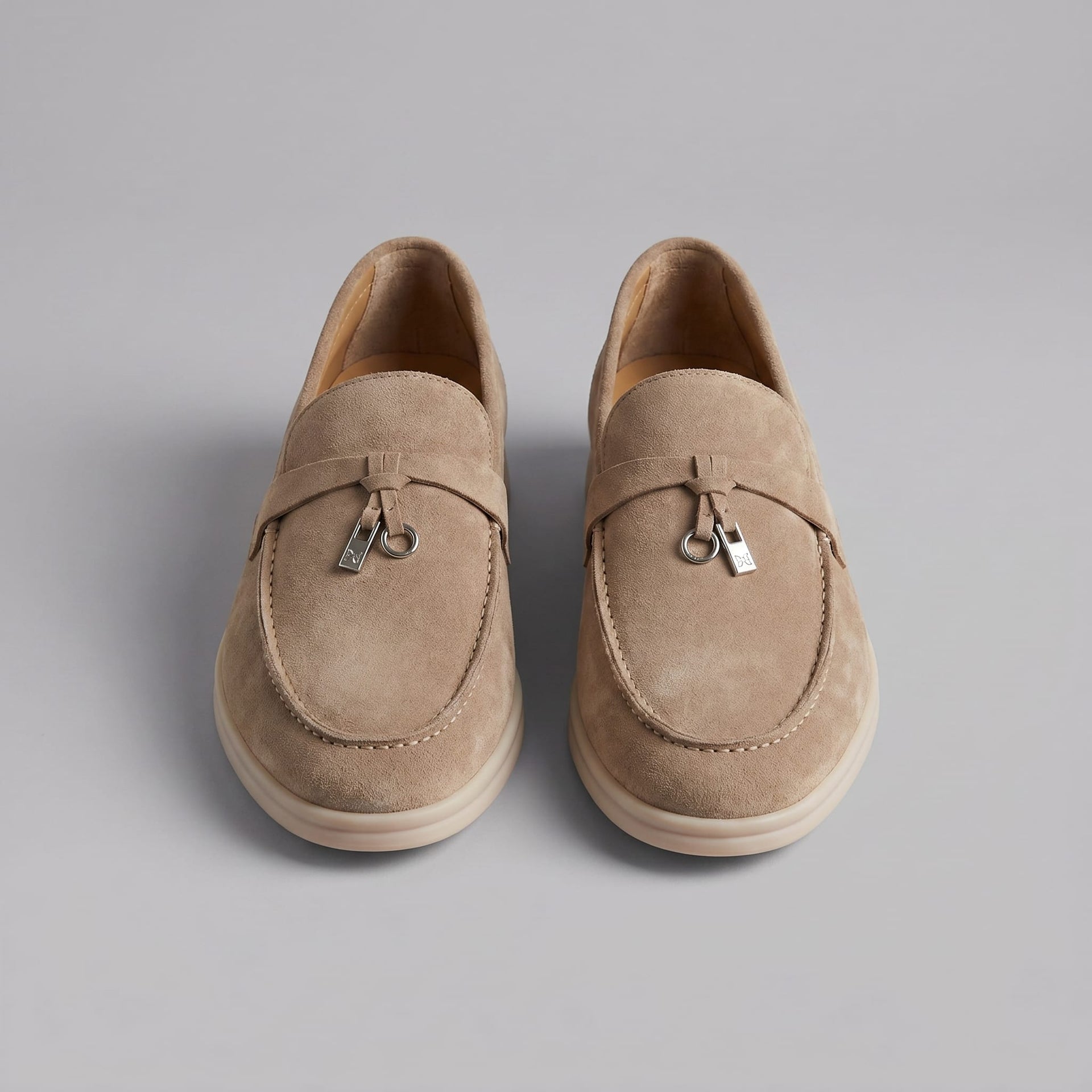 Herren Wildleder-Loafer mit Metalldetail | Eckart