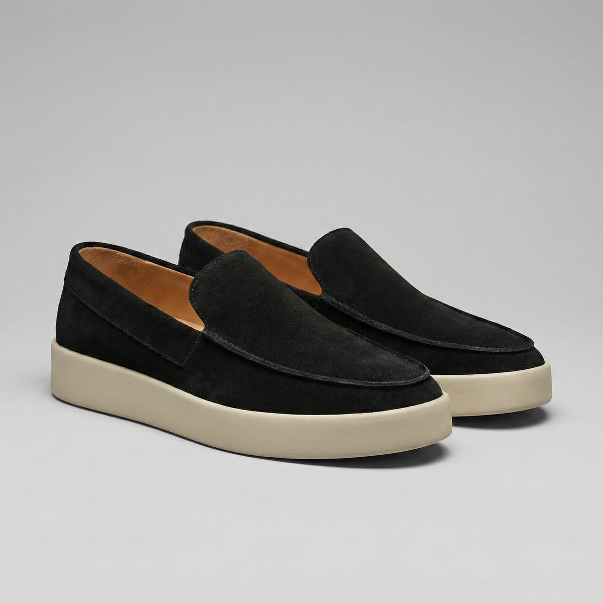 Herren Wildleder-Loafer mit Kontrastsohle | Edgar_1