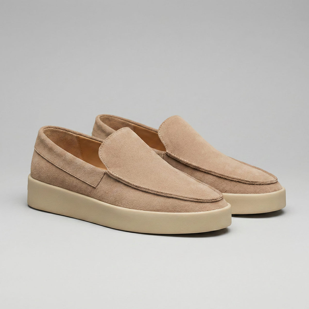 Herren Wildleder-Loafer mit Kontrastsohle | Edgar_6