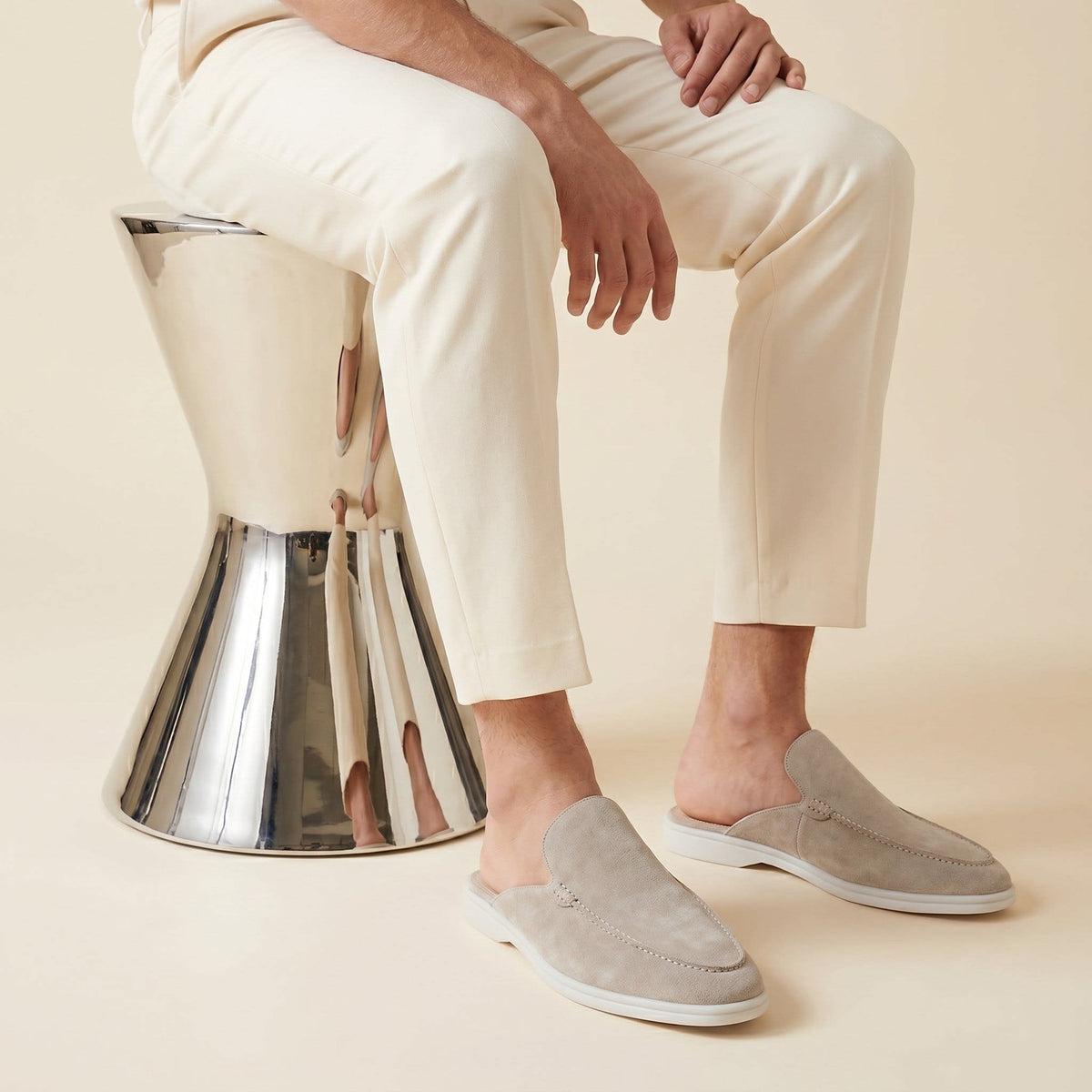 Herren Wildleder-Loafer mit offener Ferse | Hannes