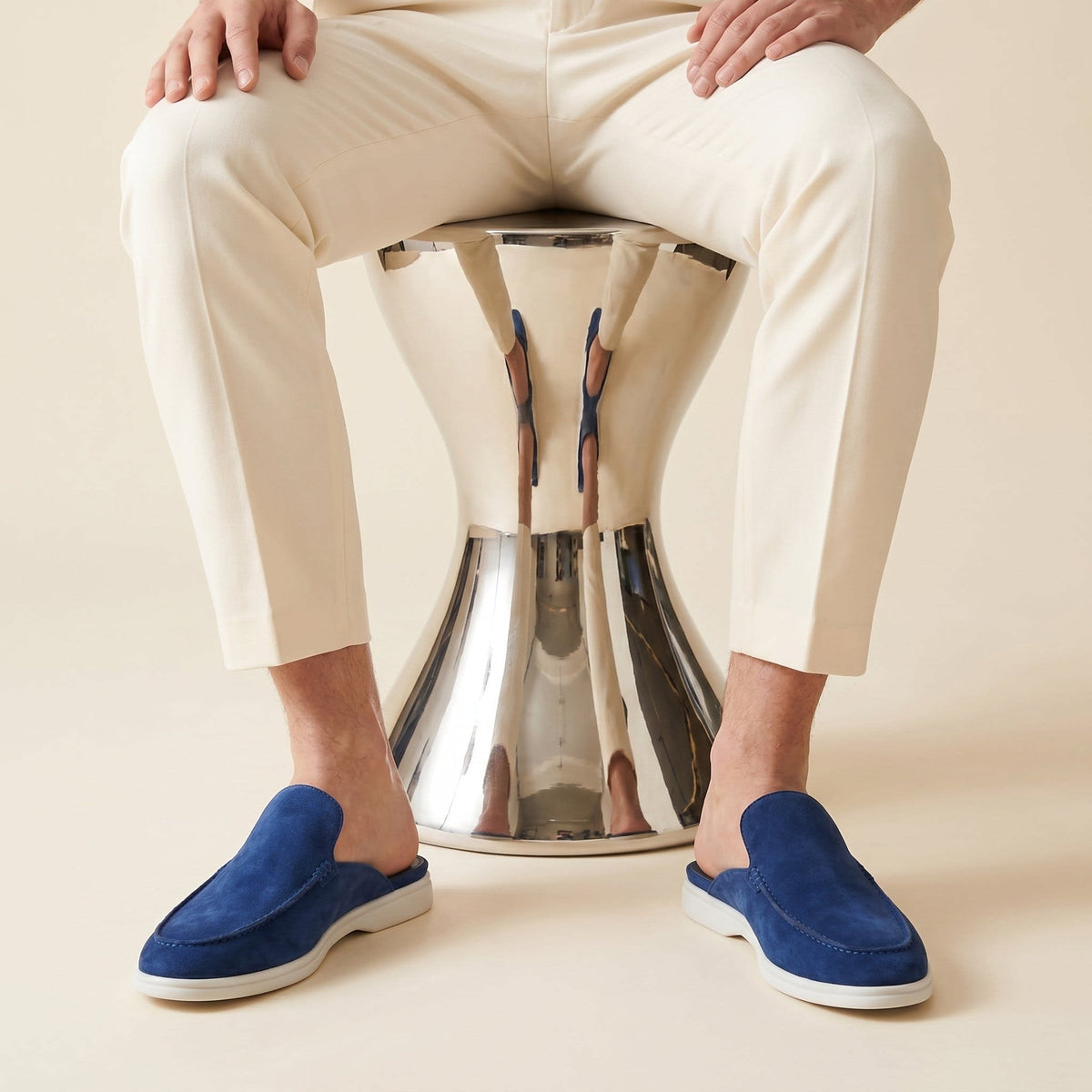 Herren Wildleder-Loafer mit offener Ferse | Hannes