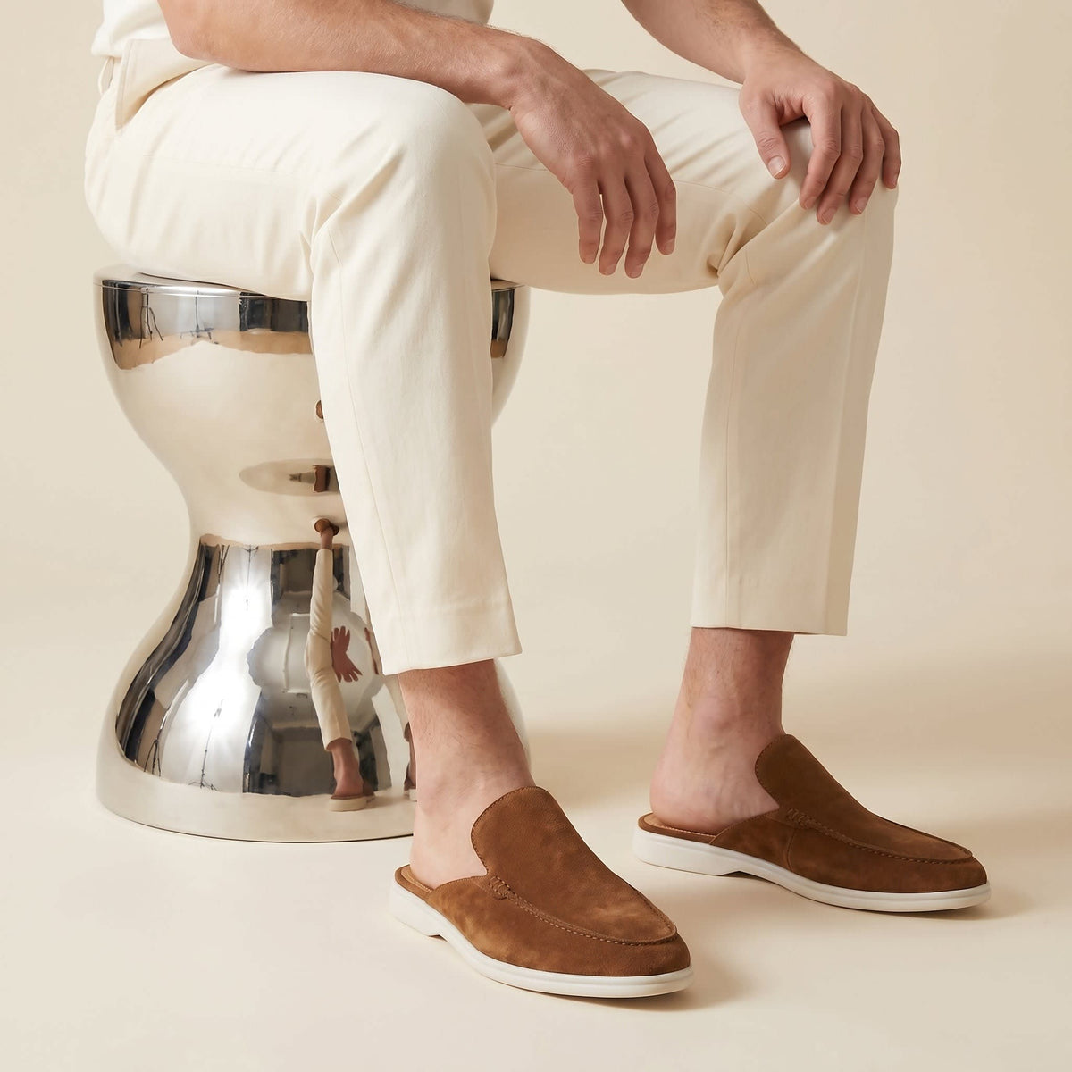 Herren Wildleder-Loafer mit offener Ferse | Hannes_37