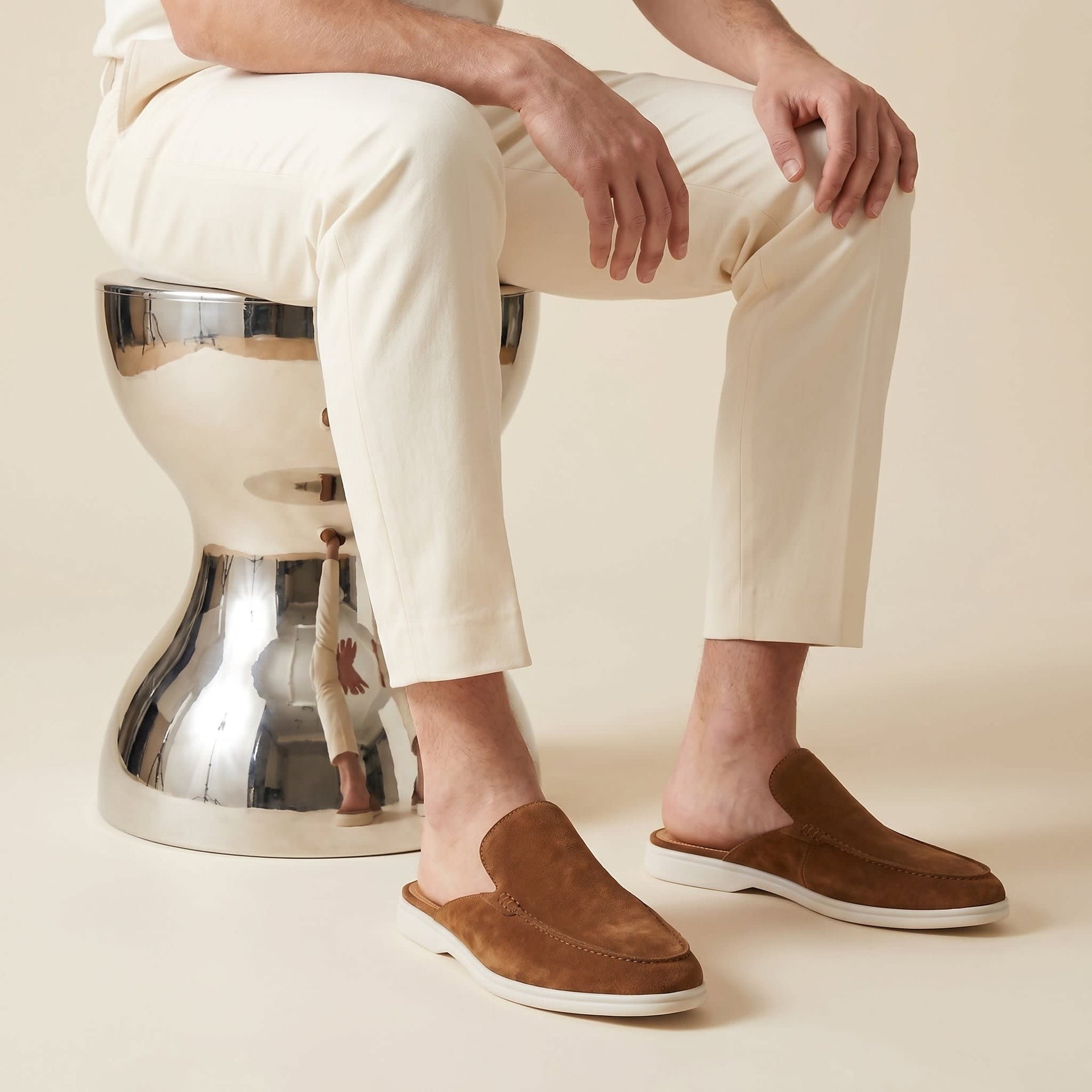 Herren Wildleder-Loafer mit offener Ferse | Hannes