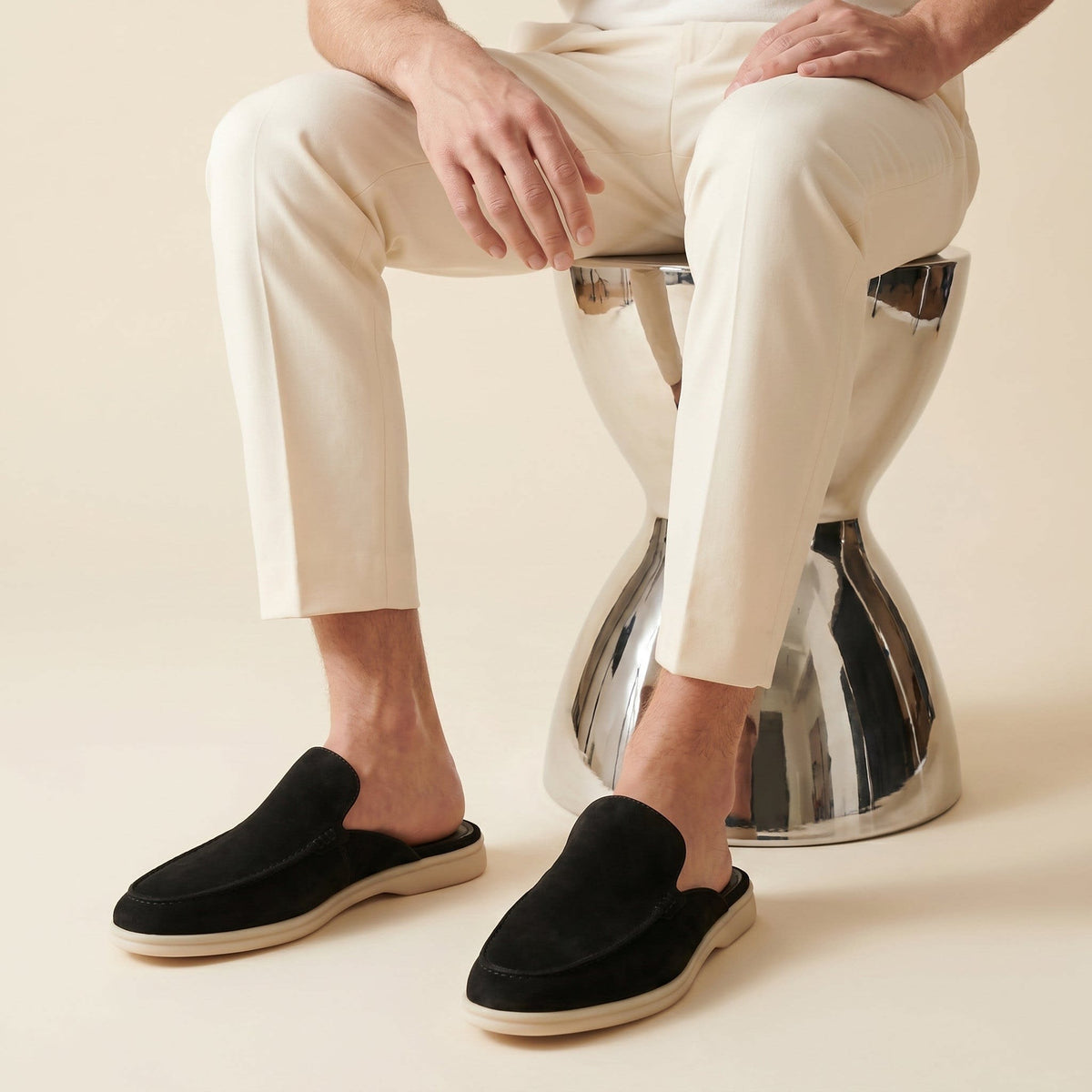 Herren Wildleder-Loafer mit offener Ferse | Hannes_7