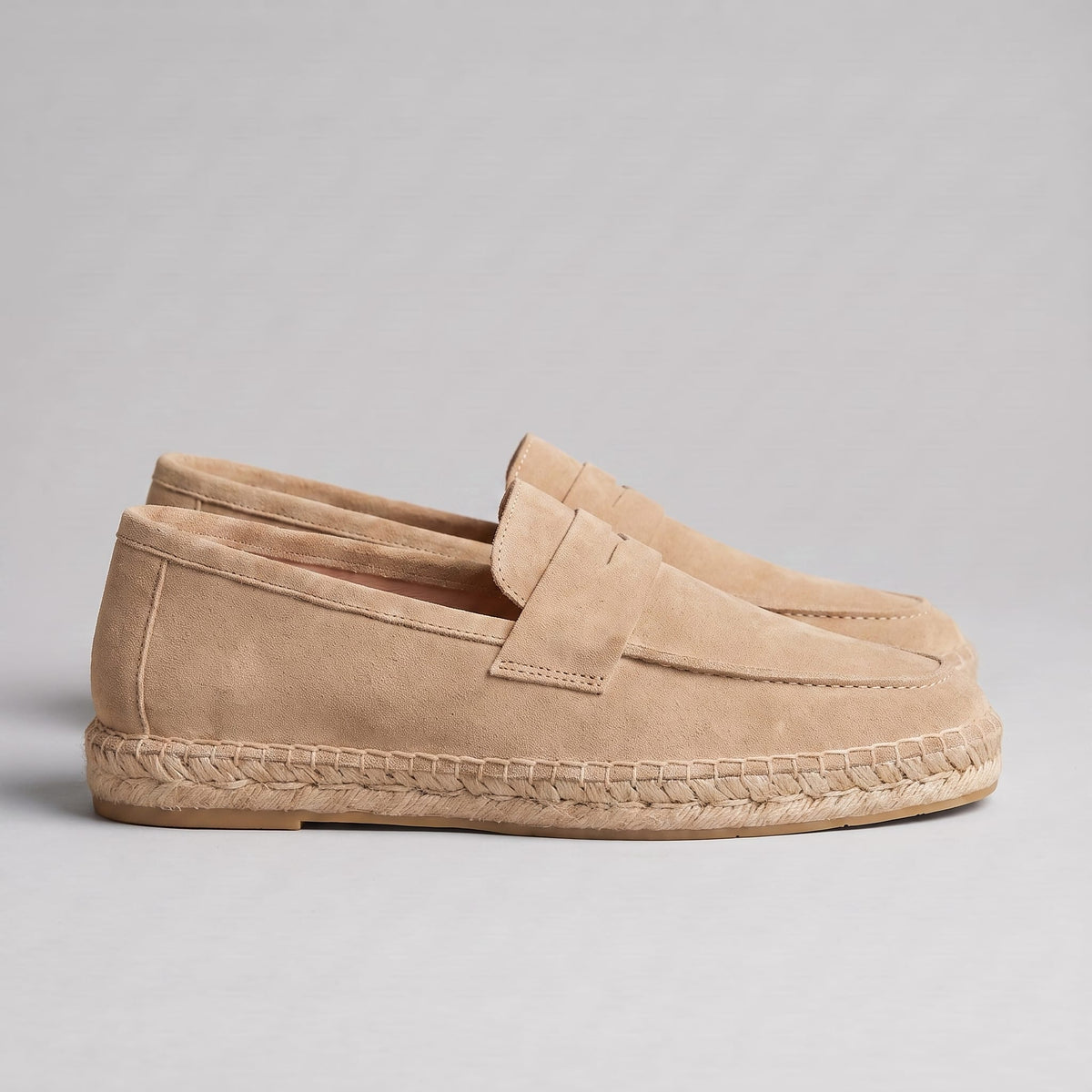 Herren Wildleder-Loafer mit Espadrille-Sohle | Eduard