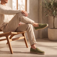Herren Wildleder-Loafer mit Espadrille-Sohle | Eduard