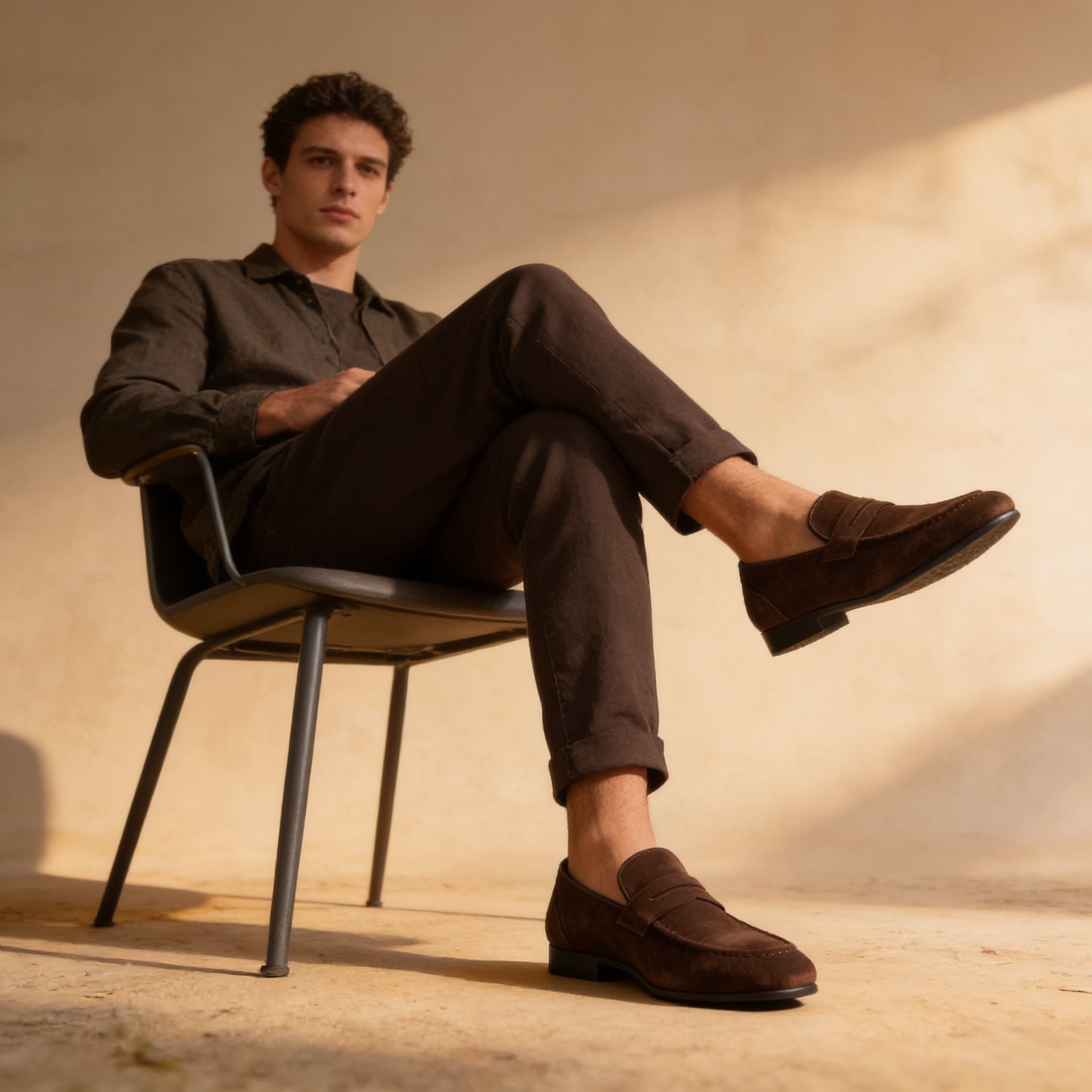 Herren Kunstleder-Loafer mit Pennyriegel | Edwin