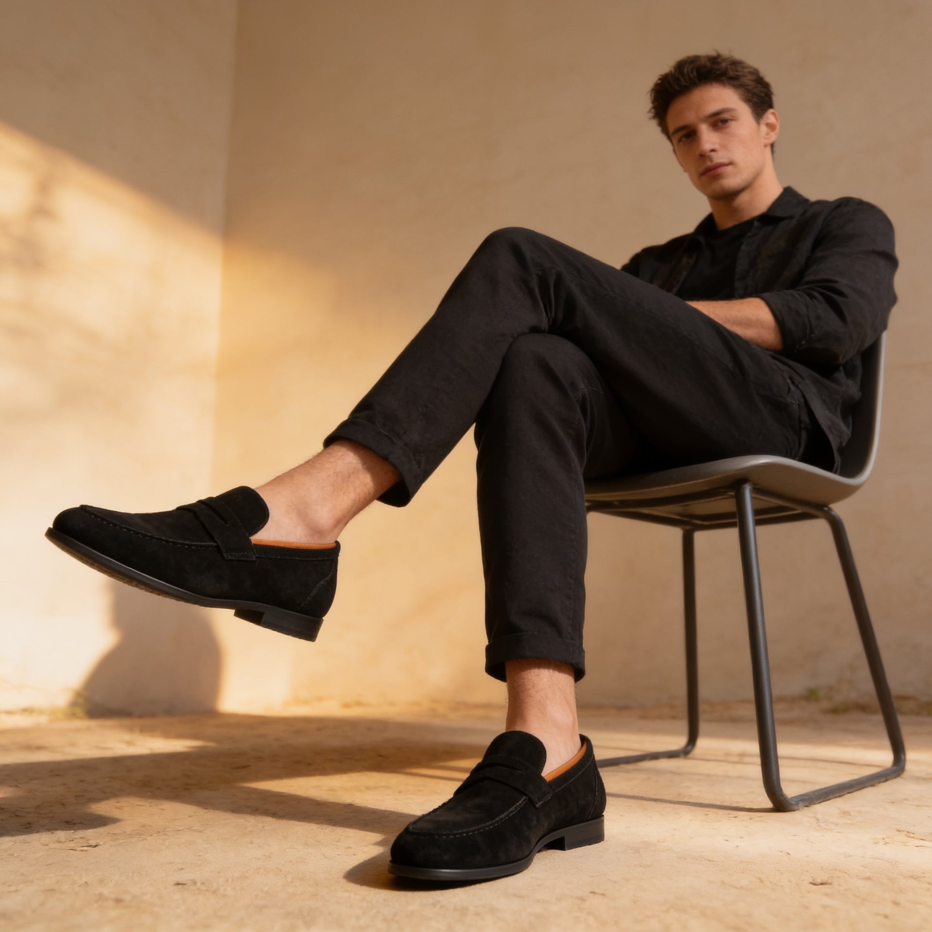 Herren Kunstleder-Loafer mit Pennyriegel | Edwin