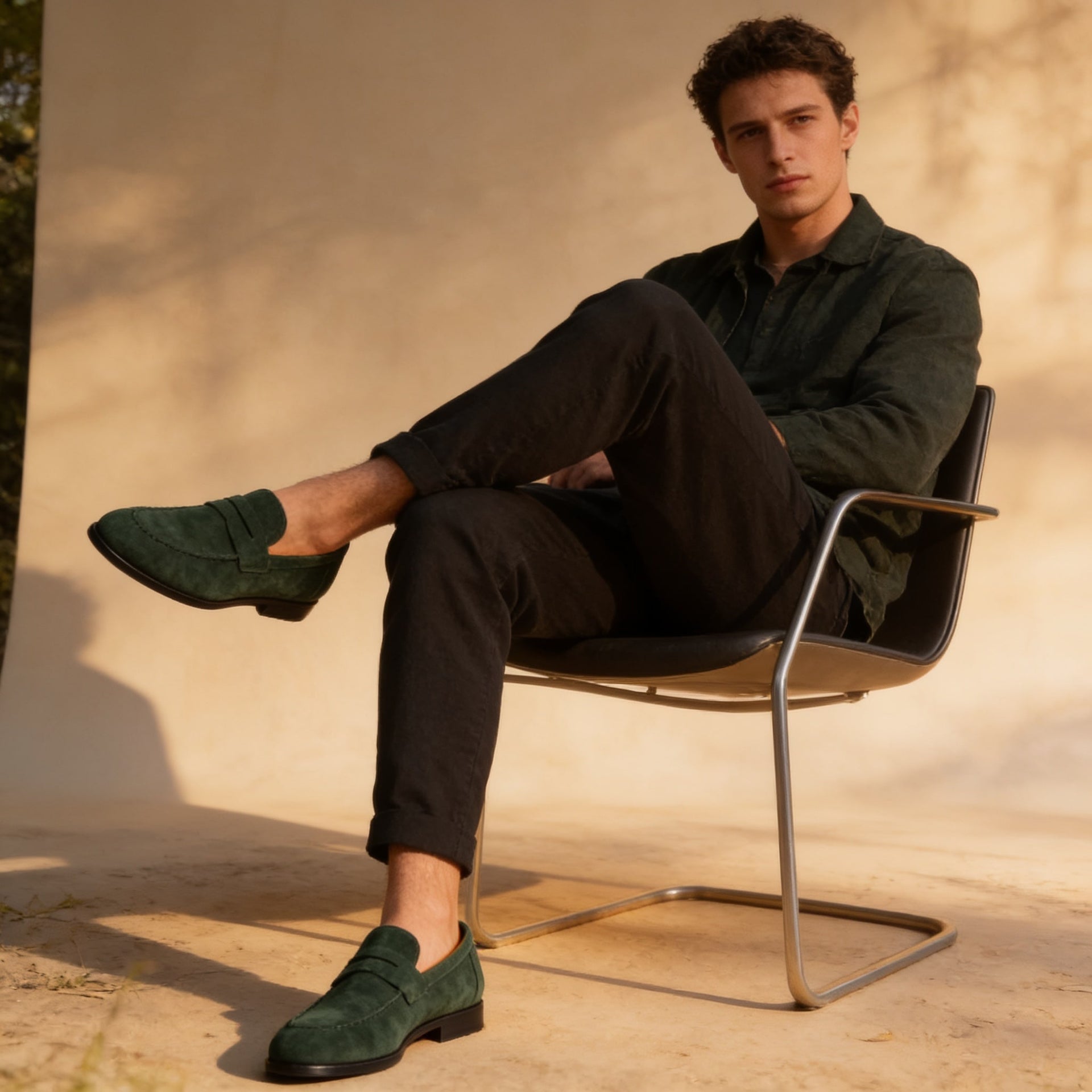 Herren Kunstleder-Loafer mit Pennyriegel | Edwin