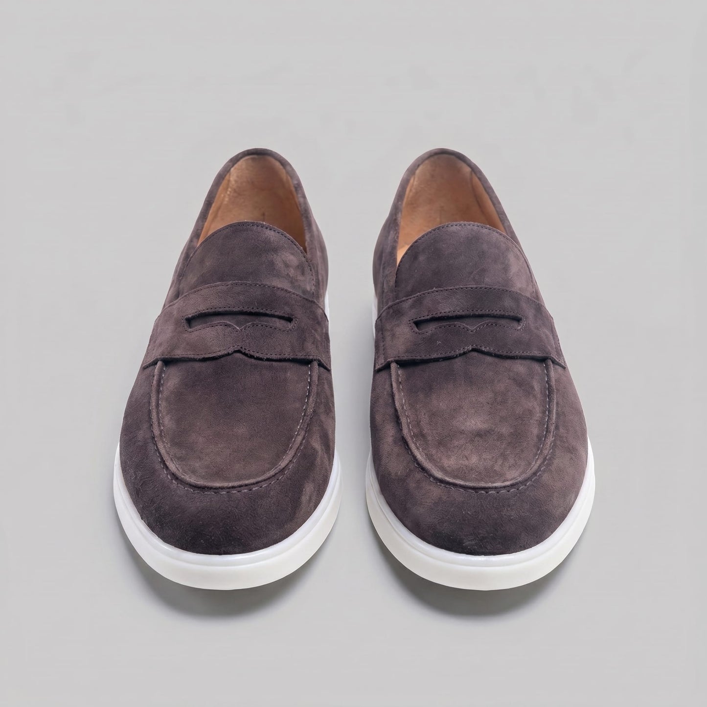 Herren Wildleder-Loafer mit weißer Sohle | Egbert_10