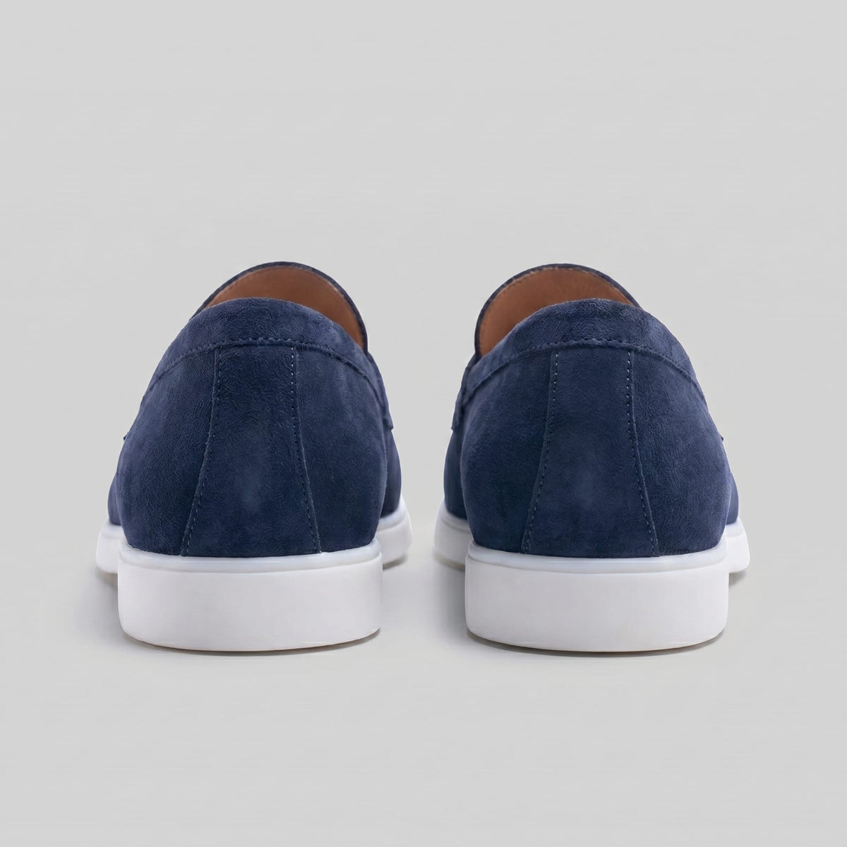 Herren Wildleder-Loafer mit weißer Sohle | Egbert