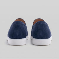 Herren Wildleder-Loafer mit weißer Sohle | Egbert