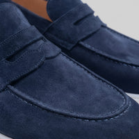 Herren Wildleder-Loafer mit weißer Sohle | Egbert