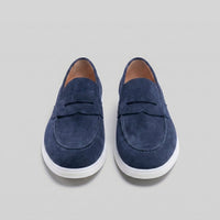 Herren Wildleder-Loafer mit weißer Sohle | Egbert