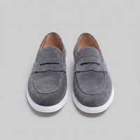 Herren Wildleder-Loafer mit weißer Sohle | Egbert