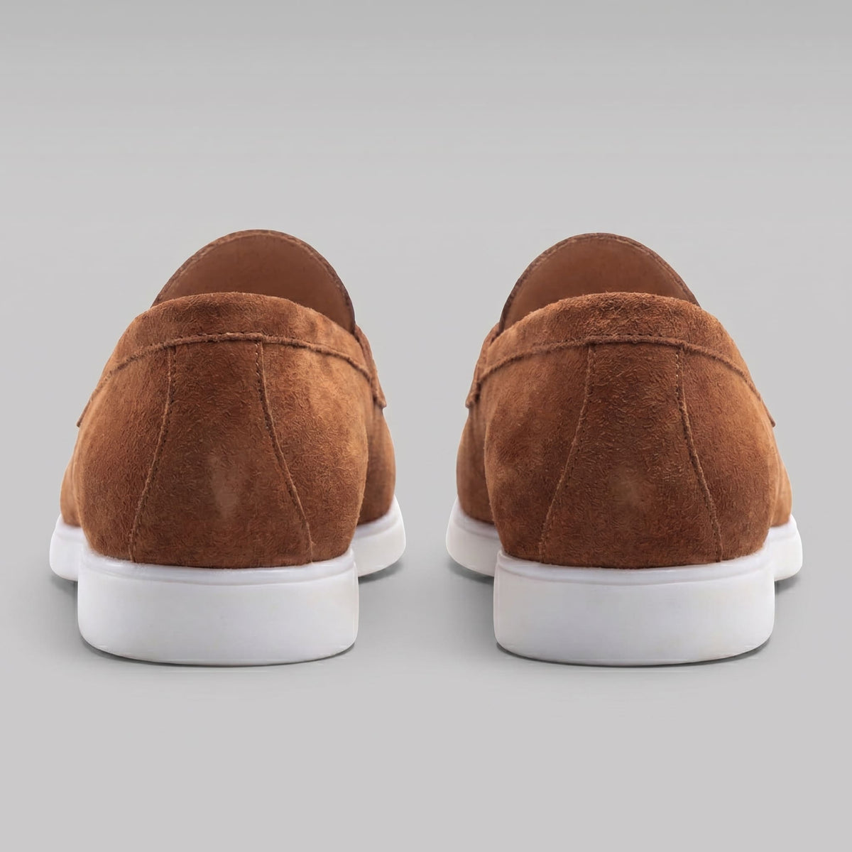 Herren Wildleder-Loafer mit weißer Sohle | Egbert_23