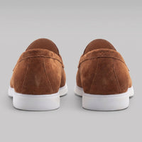 Herren Wildleder-Loafer mit weißer Sohle | Egbert
