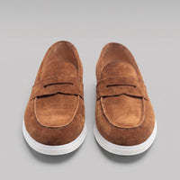 Herren Wildleder-Loafer mit weißer Sohle | Egbert