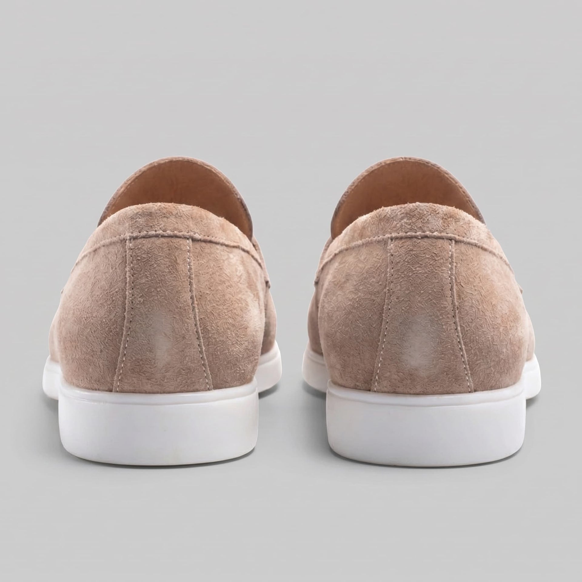 Herren Wildleder-Loafer mit weißer Sohle | Egbert