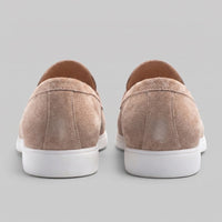 Herren Wildleder-Loafer mit weißer Sohle | Egbert