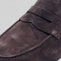 Herren Wildleder-Loafer mit weißer Sohle | Egbert