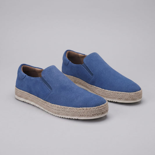 Herren Wildlederslipper mit Jutesohle | Laurentius_1