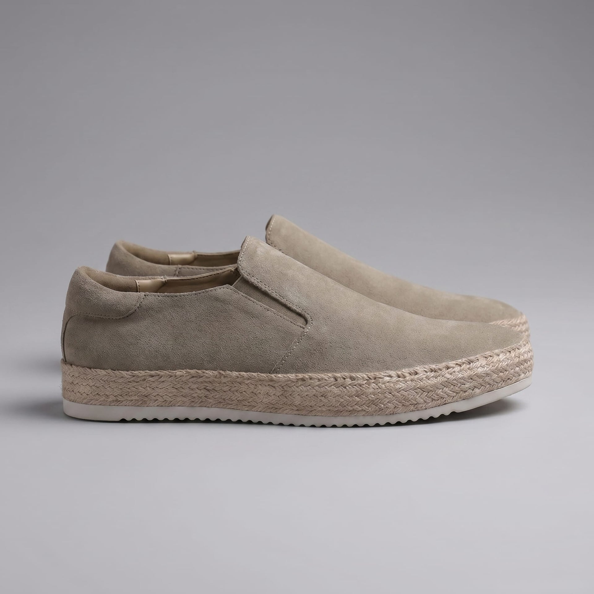 Herren Wildlederslipper mit Jutesohle | Laurentius