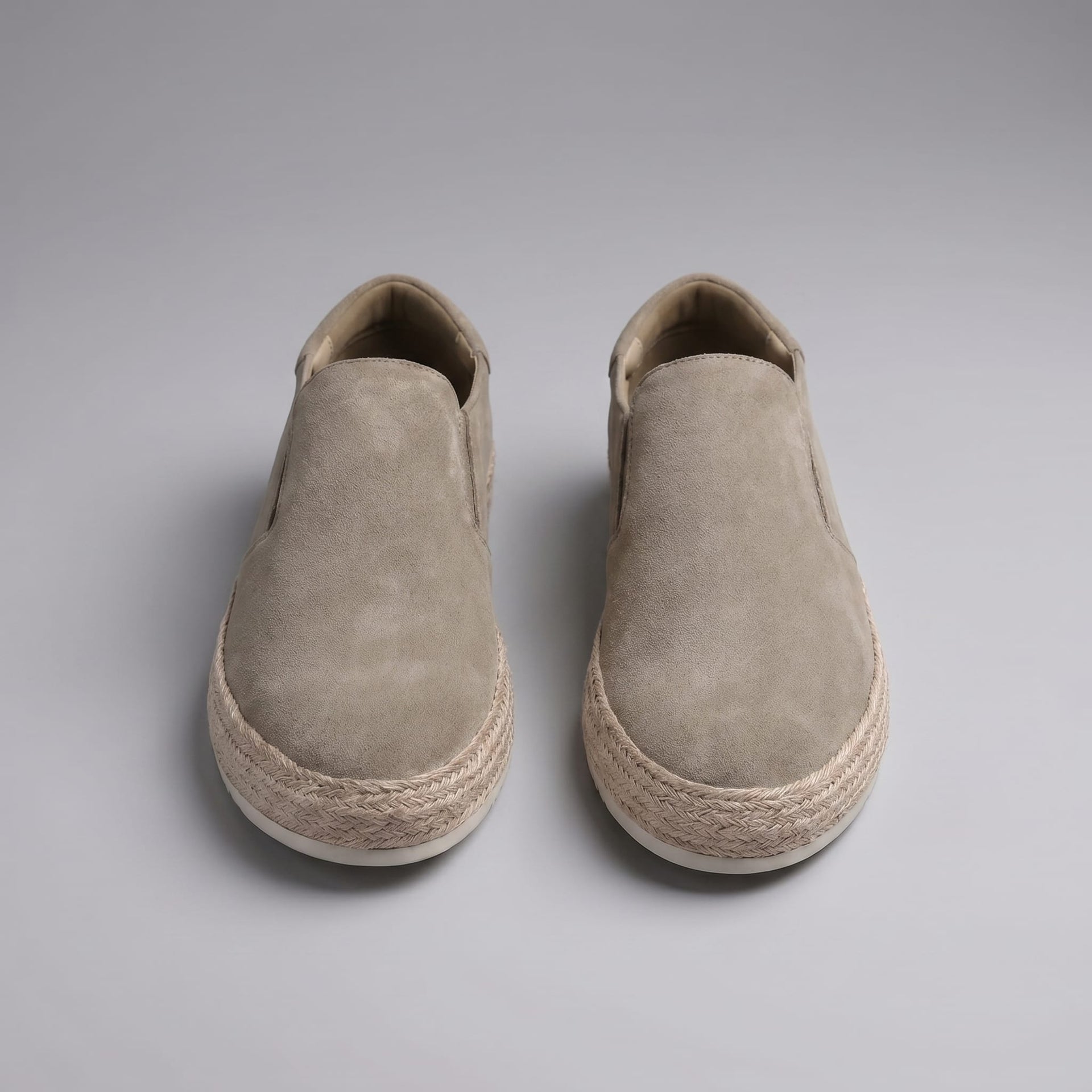 Herren Wildlederslipper mit Jutesohle | Laurentius