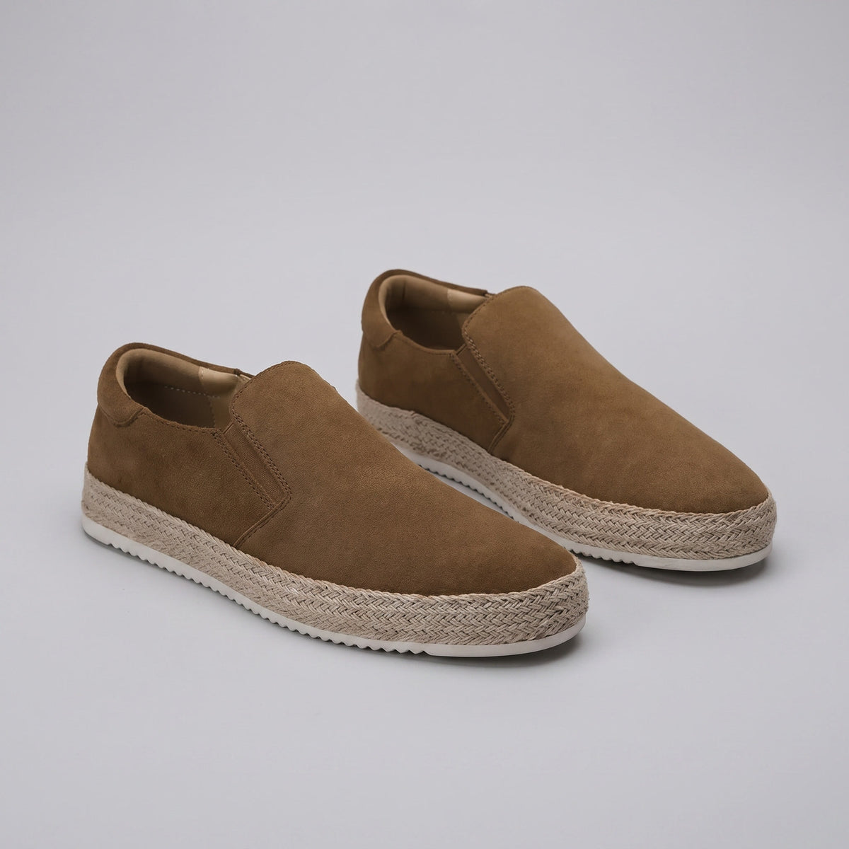 Herren Wildlederslipper mit Jutesohle | Laurentius_16