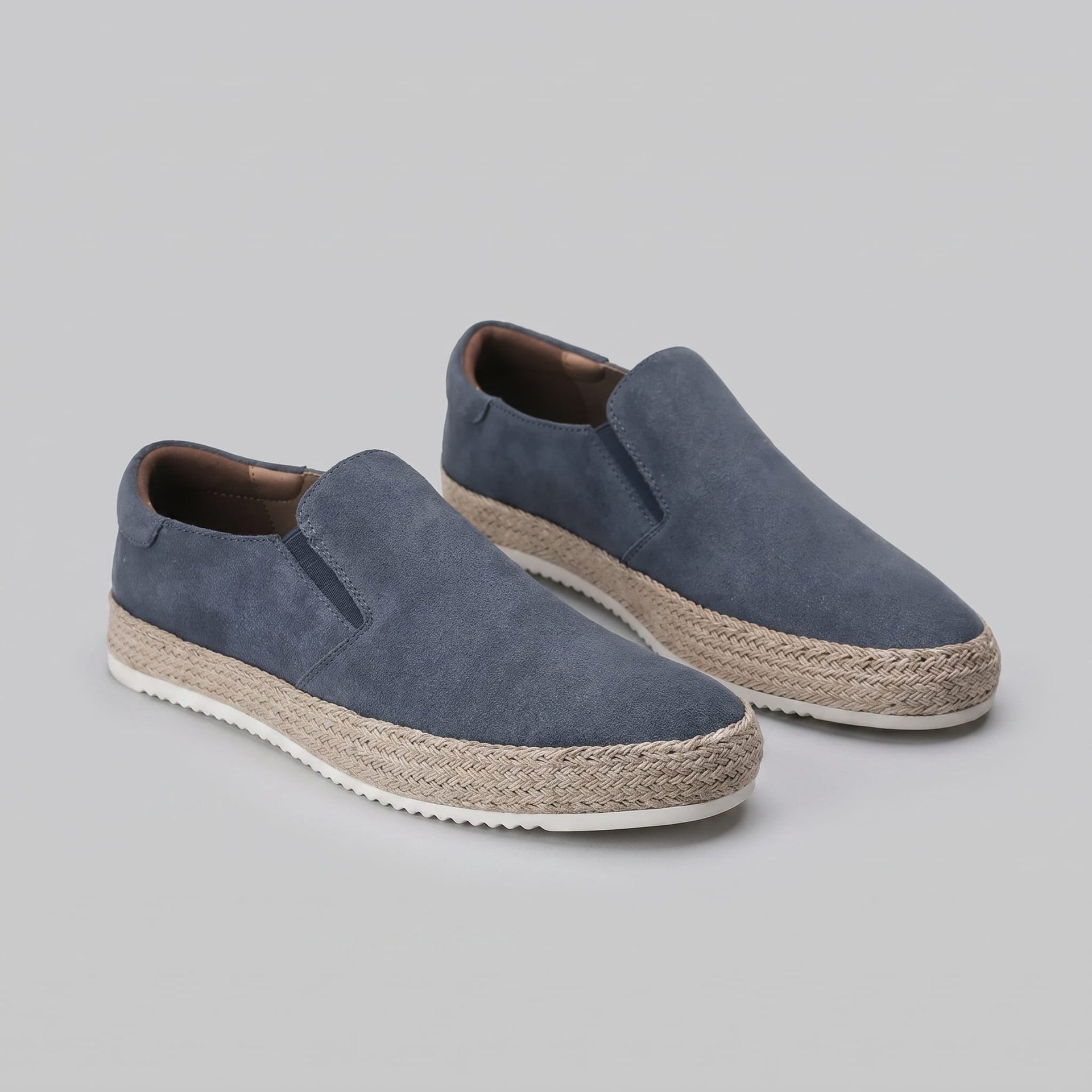 Herren Wildlederslipper mit Jutesohle | Laurentius