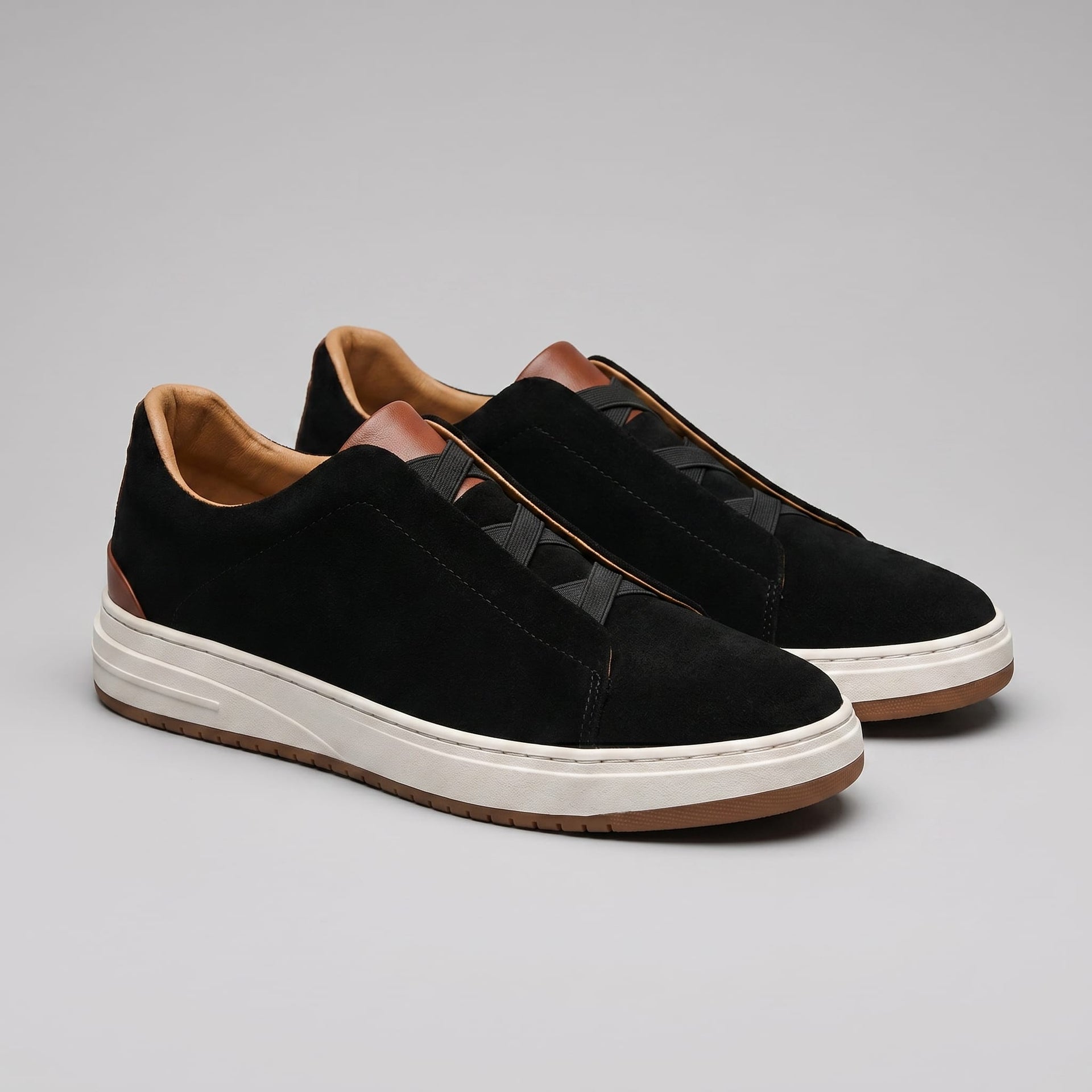 Herren Wildledersneaker mit seitlichem Gummizug | Gotthard