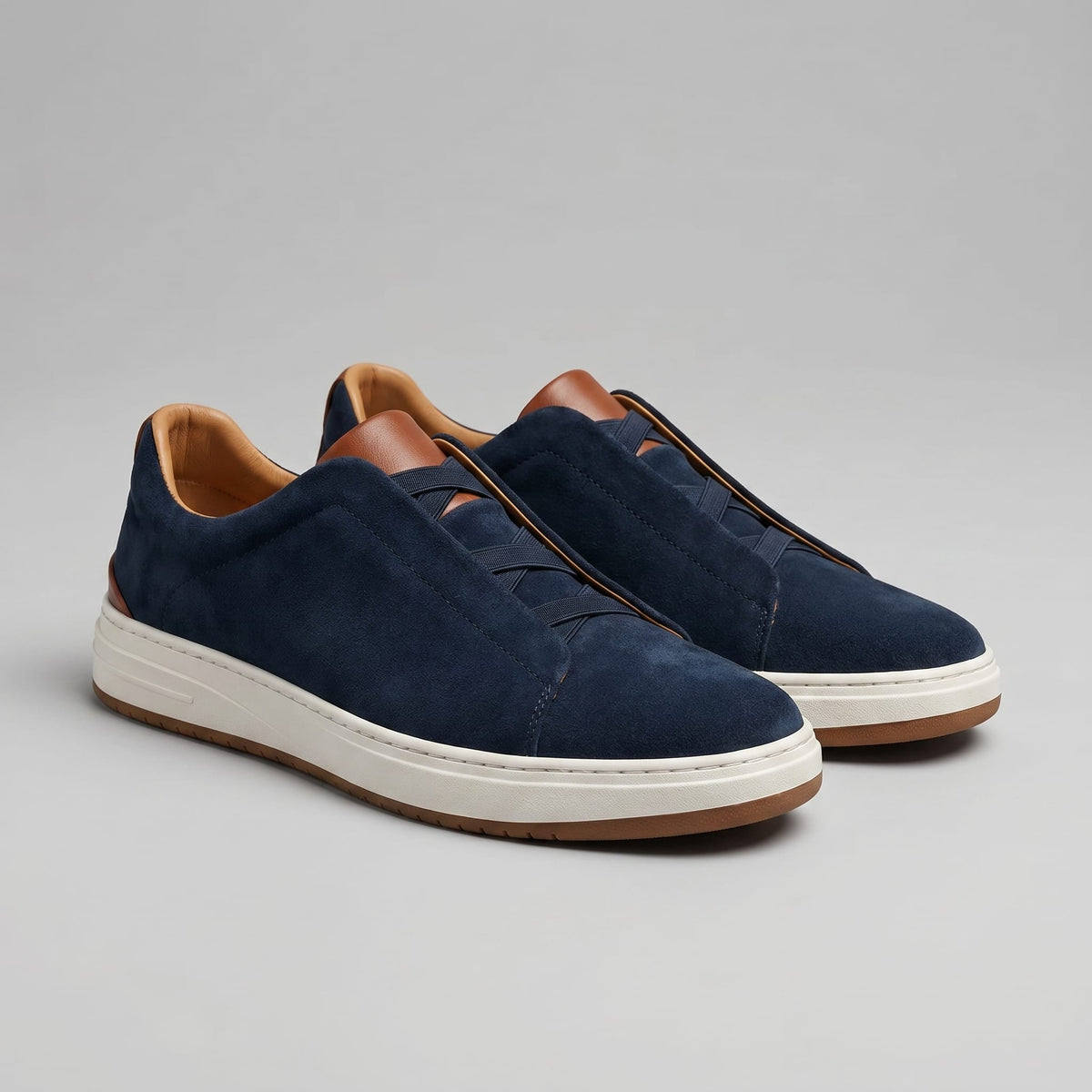 Herren Wildledersneaker mit seitlichem Gummizug | Gotthard