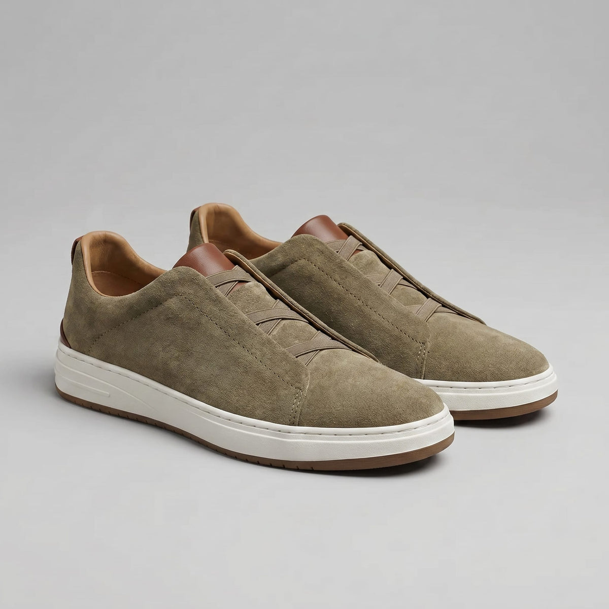 Herren Wildledersneaker mit seitlichem Gummizug | Gotthard
