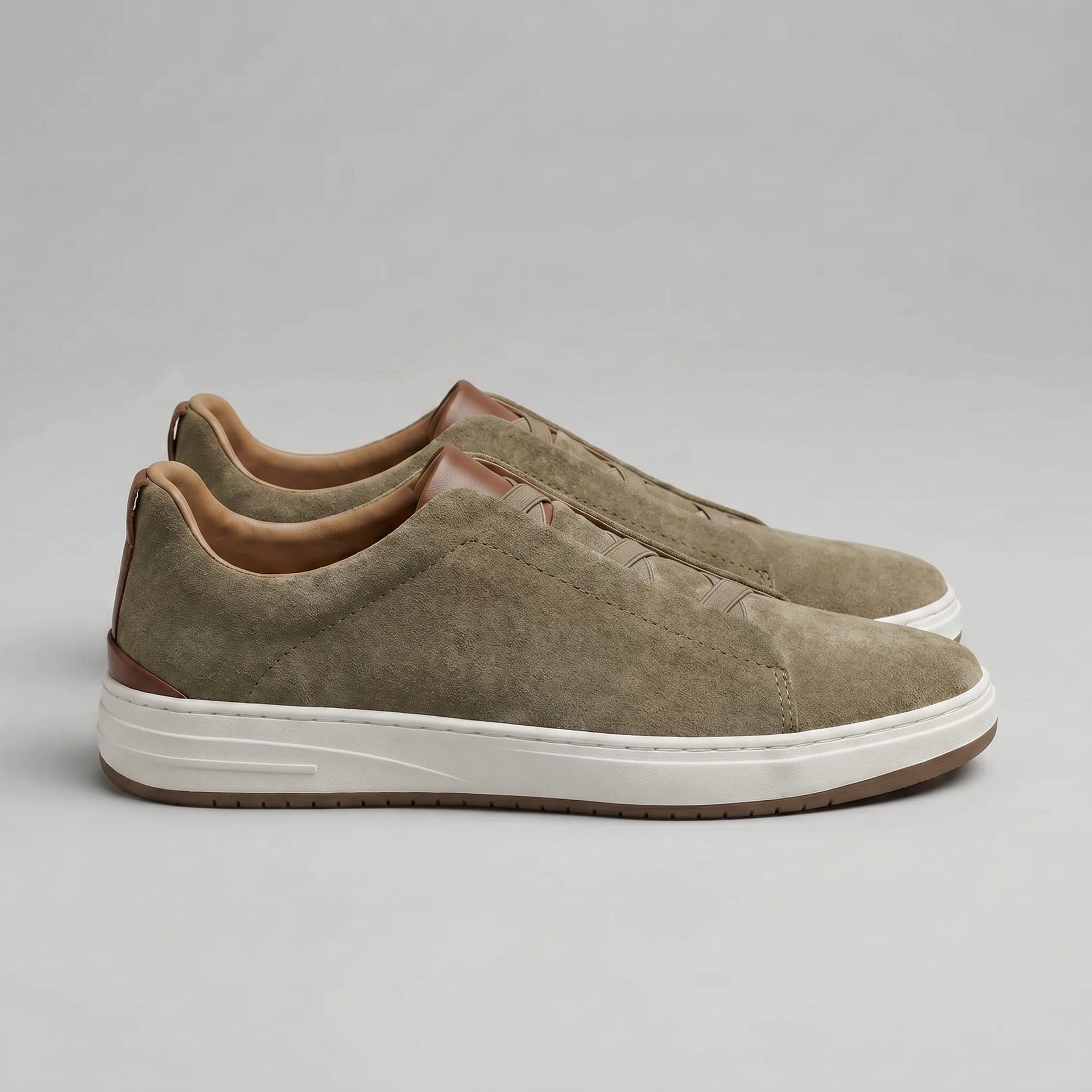 Herren Wildledersneaker mit seitlichem Gummizug | Gotthard
