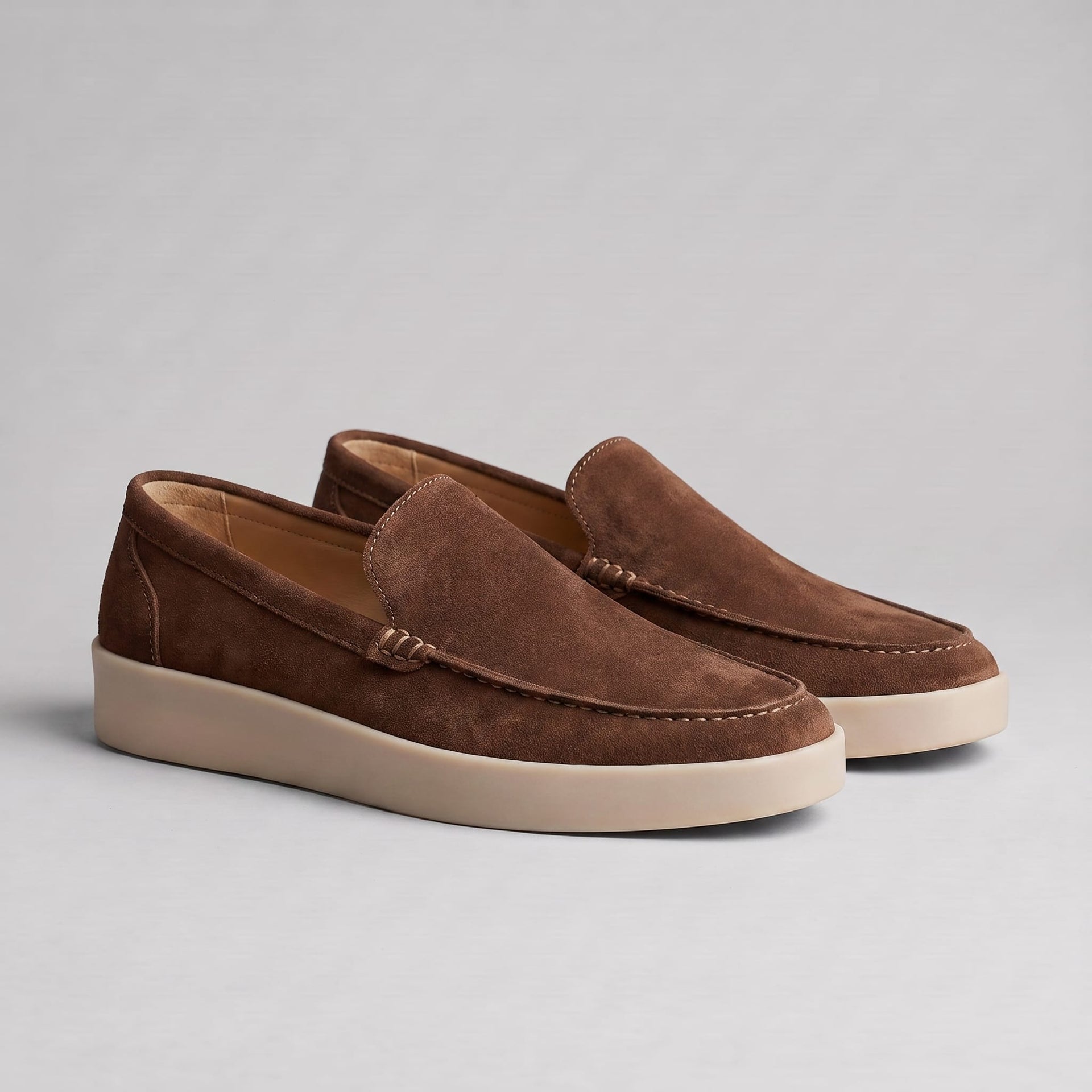 Herren Wildlederloafer mit Mokassinnaht | Ehrenfried
